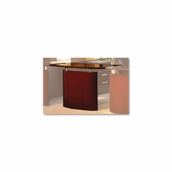 MLNNBDGRCRY Napoli Series Right-Hand Veneer Bridge, 48w x 24d x 29�h, Sierra Cherry By MAYLINE COMPANY