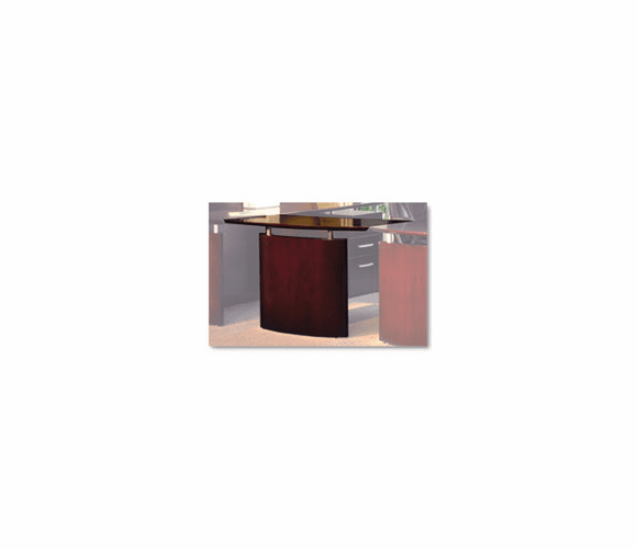 MLNNBDGRMAH Napoli Series Right-Hand Wood Veneer Bridge, 48w x 24d x 29�h, Mahogany By MAYLINE COMPANY