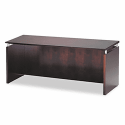 MLNNCNZ72MAH Napoli Series Wood Veneer Credenza, 72w x 24d x 29�h, Mahogany By MAYLINE COMPANY