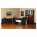 MLNNDT72MAH Napoli Series Wood Veneer 72w Desk Top with Modesty Panel, Mahogany By MAYLINE COMPANY