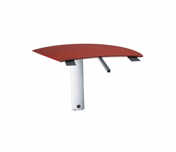 MLNNEXTLCRY Napoli Series Left Curved Desk Extension, 47 x 28 x 29�, Sierra Cherry By MAYLINE COMPANY