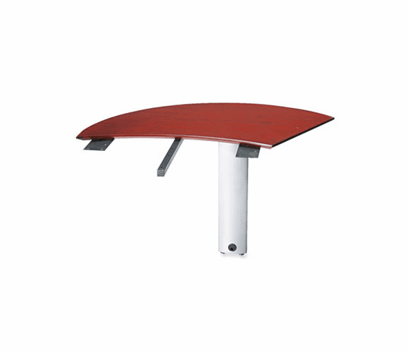 MLNNEXTRCRY Napoli Series Right Curved Desk Extension, 47 x 28 x 29½, Sierra Cherry By MAYLINE COMPANY