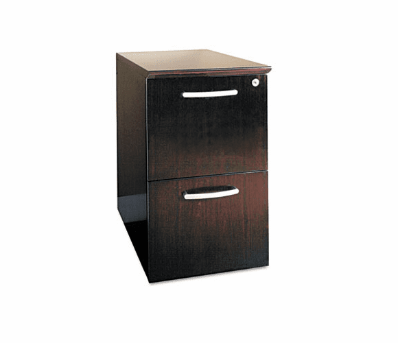 MLNNFFMAH Napoli Veneer File/File Pedestal, 15w x 21d x 26h, Mahogany By MAYLINE COMPANY