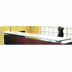 MLNNRDC Napoli Series Glass Reception Counter, 87�w x 14d, Frosted By MAYLINE COMPANY