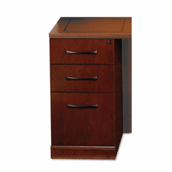 MLNSCPBFSCR Sorrento Series Pencil/Box/File Pedestal For Credenza Top, Bourbon Cherry By MAYLINE COMPANY