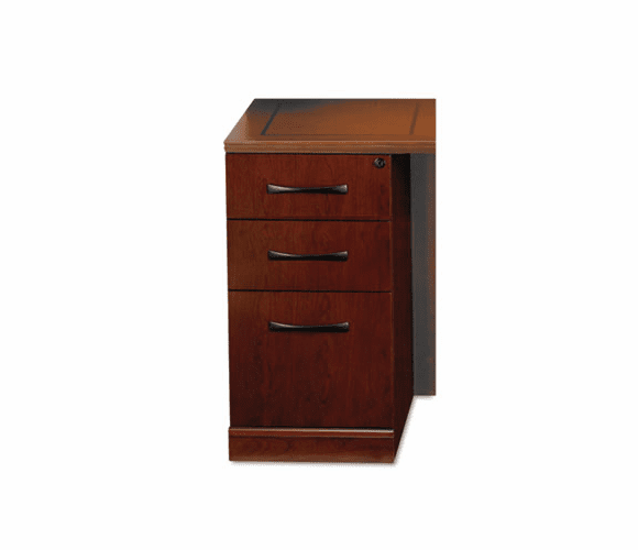 MLNSCPBFSCR Sorrento Series Pencil/Box/File Pedestal For Credenza Top, Bourbon Cherry By MAYLINE COMPANY