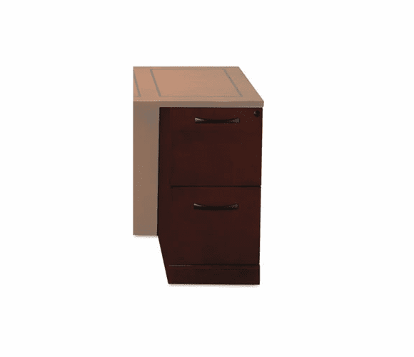 MLNSDFFSCR Sorrento Series Veneer File/File Pedestal For Desk Top, Bourbon Cherry By MAYLINE COMPANY
