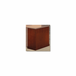MLNSDLLSCR Sorrento Series Wood Veneer Left Leg For Desk Top, Bourbon Cherry By MAYLINE COMPANY