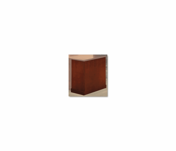 MLNSDLLSCR Sorrento Series Wood Veneer Left Leg For Desk Top, Bourbon Cherry By MAYLINE COMPANY