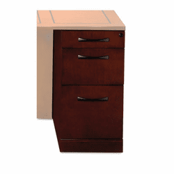 MLNSDPBFSCR Sorrento Series Veneer Pencil/Box/File Pedestal For Desk Top, Bourbon Cherry By MAYLINE COMPANY