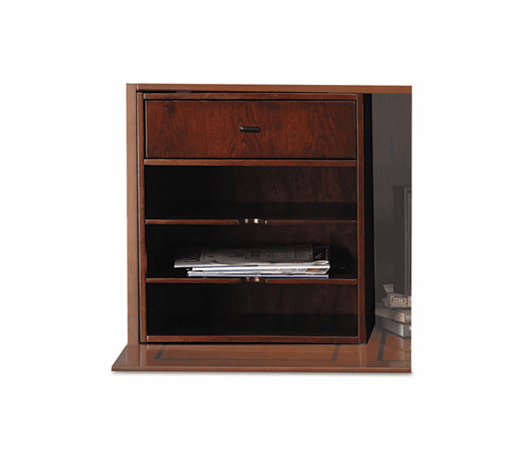 MLNSHHSCR Sorrento Horizontal Hutch Organizer, 17w x 12d x 19h, Bourbon Cherry By MAYLINE COMPANY
