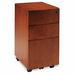MLNSKBBFTOF Stella Series Veneer Box/Box/File Pedestal, 15w x 19d x 28h, Toffee By MAYLINE COMPANY