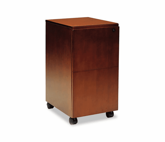 MLNSKFFTOF Stella Series Veneer File/File Pedestal, 15w x 19d x 28h, Toffee By MAYLINE COMPANY