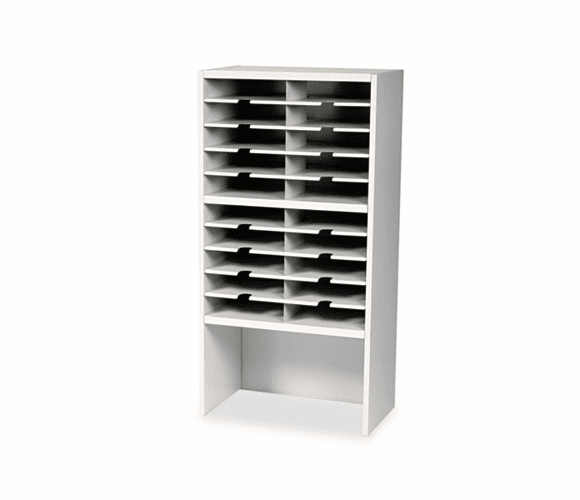 MLNSR2446RPG Kwik-File Mailflow-To-Go 2 Tier Corner Sorter w/Riser,20 Pckts,24w x 13�d x 46�h By MAYLINE COMPANY