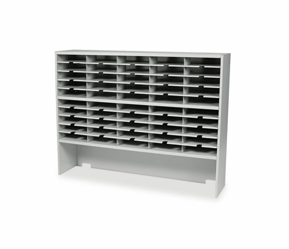 MLNSR6046RPG Kwik-File Mailflow-To-Go 2 Tier Sorter with Riser, 50 Pockets, 60w x 13d x 46h By MAYLINE COMPANY