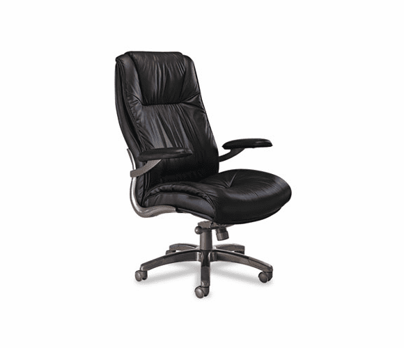 MLNULEXBLK Ultimo 100 Series High-Back Swivel/Tilt Chair, Black Leather By MAYLINE COMPANY