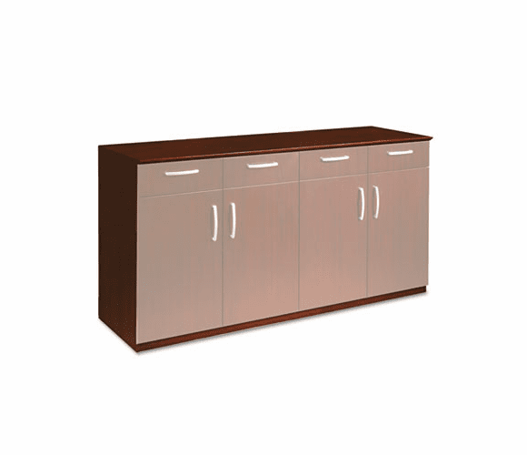 MLNVBCZBCRY Wood Veneer Buffet Credenza Cabinet, 72w x 22d x 36h, Sierra Cherry By MAYLINE COMPANY