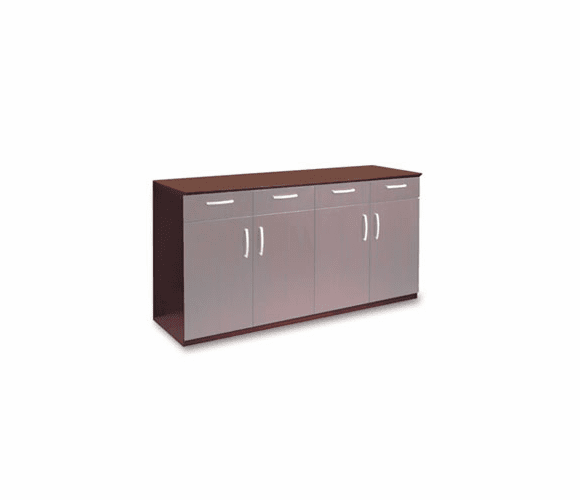 MLNVBCZBMAH Wood Veneer Buffet Credenza Cabinet, 72w x 22d x 36h, Mahogany By MAYLINE COMPANY