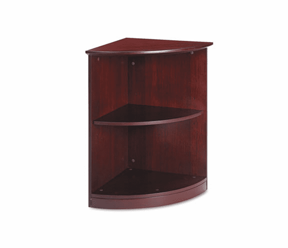 MLNVBQ2CRY Wood Veneer Quarter Round 2-Shelf Bookcase, 19w x 19d x 29�h, Sierra Cherry By MAYLINE COMPANY