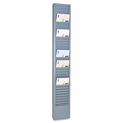 MMF20501 40-Pocket Steel Swipe Card/Badge Rack, 2 15/16 x 18 11/16 By MMF INDUSTRIES