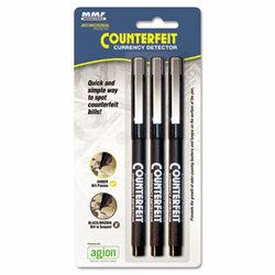 MMF200045304 Counterfeit Currency Detector Pen, 3/Pack By MMF INDUSTRIES