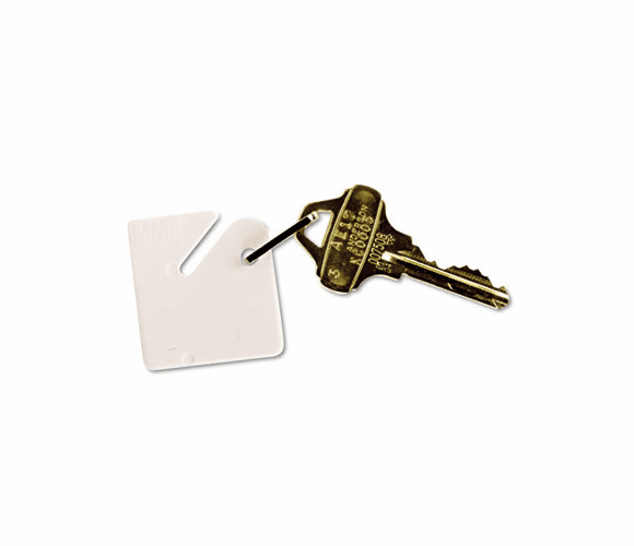 MMF2013001AA06 Numbered Slotted Rack Key Tags, Plastic, 1 1/2 x 1 1/2, White, 20/Pack By MMF INDUSTRIES