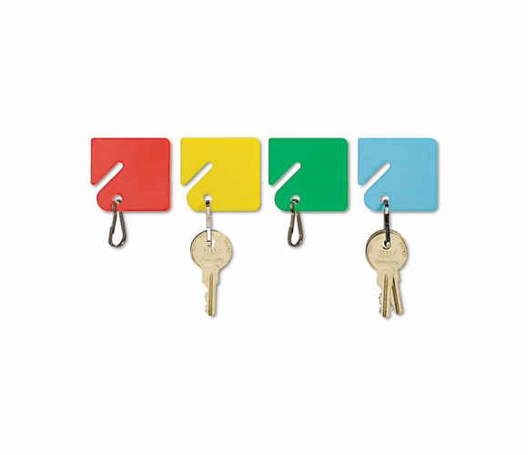 MMF2013004W47 Slotted Rack Key Tags, Plastic, 1 1/2 x 1 1/2, Assorted, 20/Pack By MMF INDUSTRIES