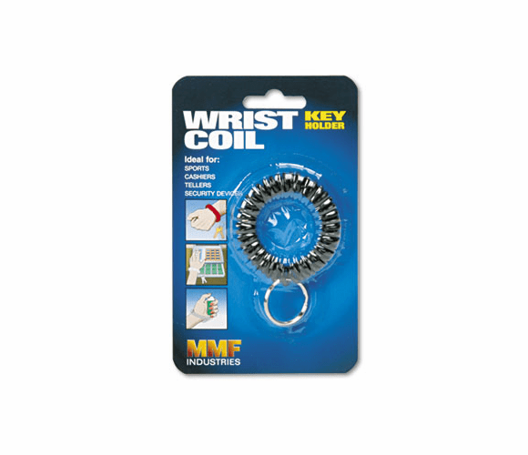MMF201450004 Flexible Wrist Coil Key Ring, Black By MMF INDUSTRIES