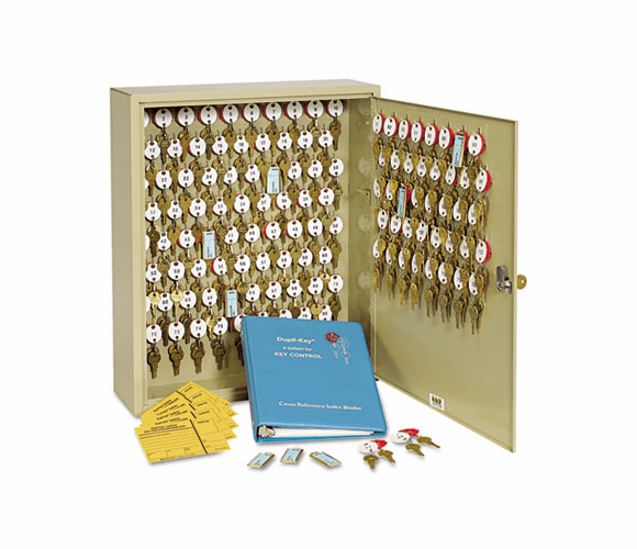 MMF201812003 Locking Two-Tag Cabinet, 120-Key, Welded Steel, Sand, 16 1/2 x 4 7/8 x 20 1/8 By MMF INDUSTRIES