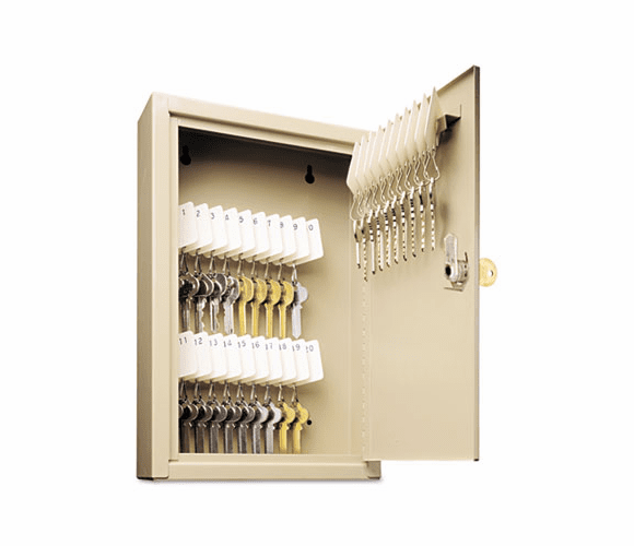 MMF201903003 Uni-Tag Key Cabinet, 30-Key, Steel, Sand, 8 x 2 5/8 x 12 1/8 By MMF INDUSTRIES