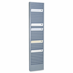 MMF20601 40-Pocket Steel Swipe Card/Badge Rack, 4 1/8 x 18 11/16 By MMF INDUSTRIES