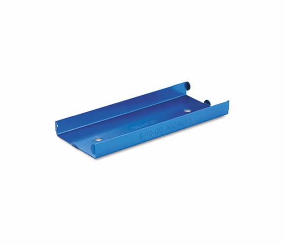 MMF211010508 Rolled Coin Aluminum Tray w/Denomination & Quantity Etched on Side, Blue By MMF INDUSTRIES