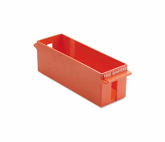 MMF212072516 Porta-Count System Extra-Capacity Rolled Coin Plastic Storage Tray, Orange By MMF INDUSTRIES
