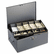 MMF221F15TGRA Extra Large Cash Box with Handles, Disc Tumbler Lock, Gray By MMF INDUSTRIES