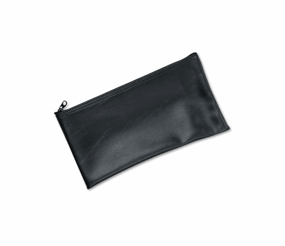 MMF2340416W04 Leatherette Zippered Wallet, Leather-Like Vinyl, 11w x 6h, Black By MMF INDUSTRIES