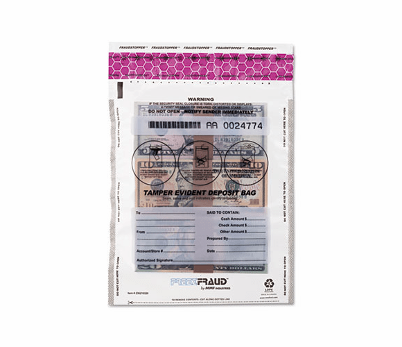 MMF236210320 FREEZFraud Bags, 9 x 12, Clear, 100/Box By MMF INDUSTRIES