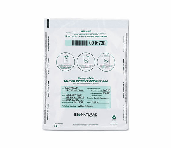 MMF236211406 Bio-Natural Bags, 12 x 16, White, 100/Box By MMF INDUSTRIES