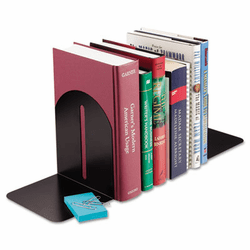 MMF241017104 Fashion Bookends, 5 9/10 x 5 x 7, Black, Pair By MMF INDUSTRIES