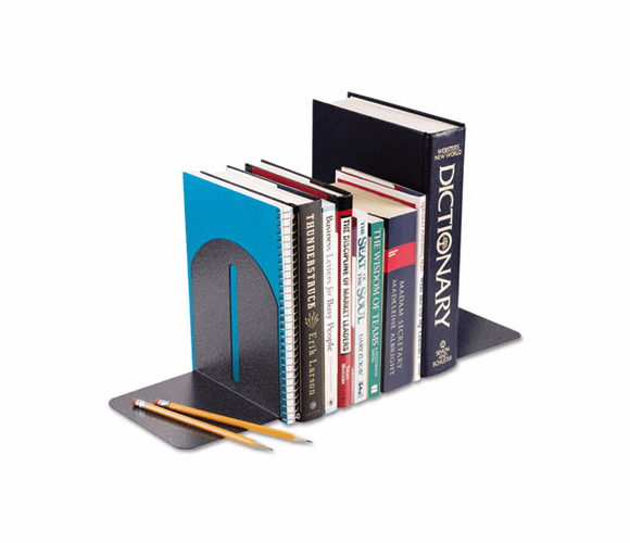 MMF2410171A3 Fashion Bookends, 5 9/10 x 5 x 7, Granite, Pair By MMF INDUSTRIES