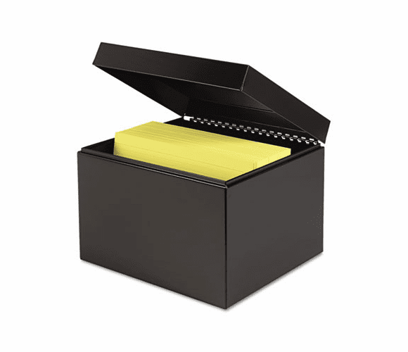 MMF263869BLA Index Card File Holds 600 6 x 9 cards, 7 1/4 x 9 7/8 x 8 3/4 By MMF INDUSTRIES