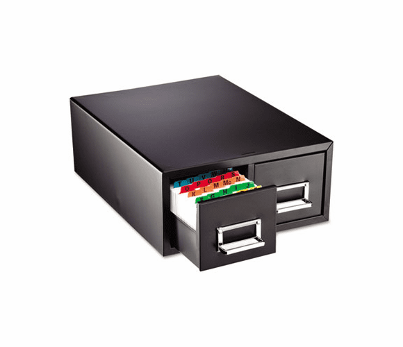 MMF263F4616DBLA Drawer Card Cabinet Holds 3,000 4 x 6 cards, 14 1/2 x 16 x 6 1/4 By MMF INDUSTRIES