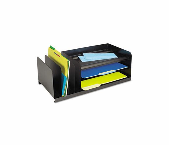 MMF264202004 Legal-Size Organizer, Seven Sections, Steel, 25 7/8 x 11 x 8 1/8, Silver By MMF INDUSTRIES