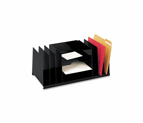 MMF2643DOBK Desk Organizer, Nine Sections, Steel, 21 1/2 x 11 x 8 3/4, Black By MMF INDUSTRIES