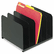 MMF2645004 Desktop Vertical Organizer, Five Sections, Steel, 12 x 11 x 8 1/8, Black By MMF INDUSTRIES