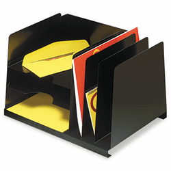 MMF264R3HVBK Combination Horizontal/Vertical Steel File, Six Sections, 15 x 11 x 8 1/8, Black By MMF INDUSTRIES