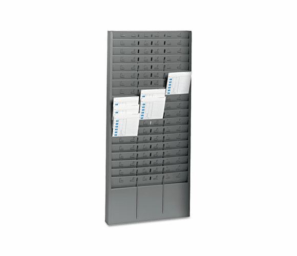 MMF27018JTRGY Steel Time Card Rack with Adjustable Dividers, Five Inch Pockets By MMF INDUSTRIES