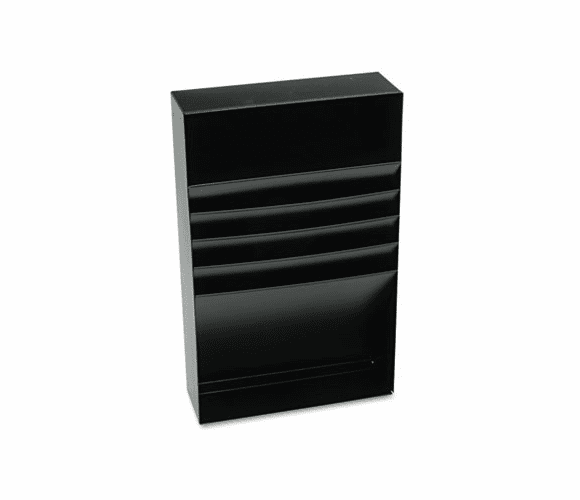 MMF2712S18BK Four-Compartment Desk Drawer Stationery Holder, Steel, 18" Dept, Black By MMF INDUSTRIES