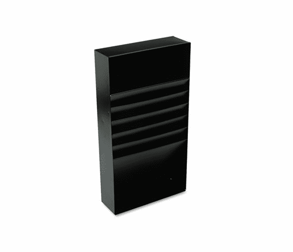 MMF2712SBK Five-Compartment Desk Drawer Stationery Holder, Steel, 21" Dept, Black By MMF INDUSTRIES