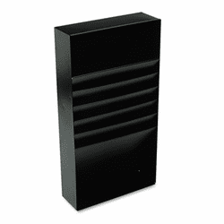MMF2712SBK Five-Compartment Desk Drawer Stationery Holder, Steel, 21" Dept, Black By MMF INDUSTRIES
