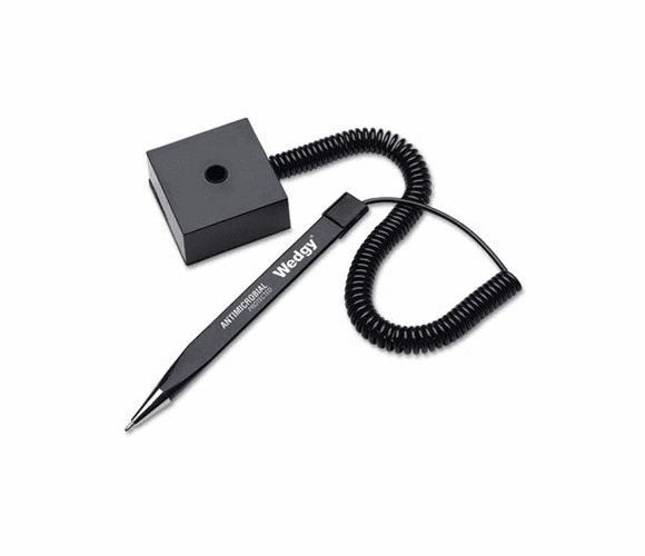 MMF28508 Wedgy Coil Ballpoint Counter Pen with Square Base, Blue Ink, Medium By MMF INDUSTRIES
